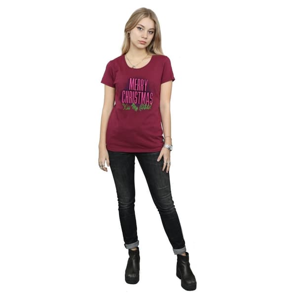 National Lampoon´s Christmas Vacation Womens/Ladies Kiss My Ass Cotton T-Shirt