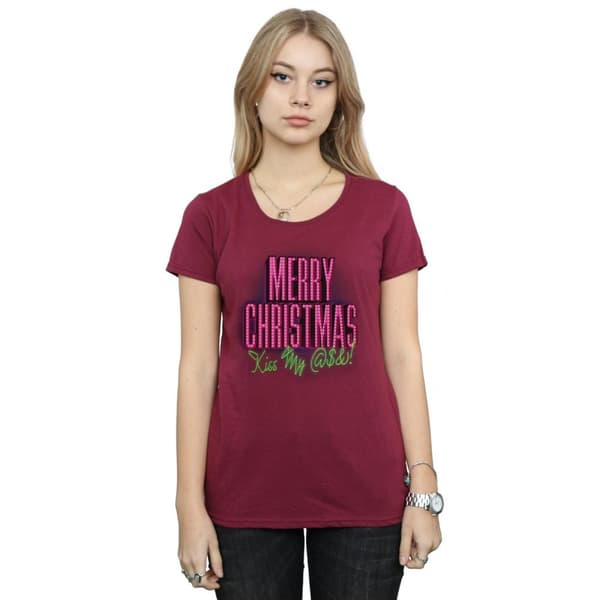 National Lampoon´s Christmas Vacation Womens/Ladies Kiss My Ass Cotton T-Shirt