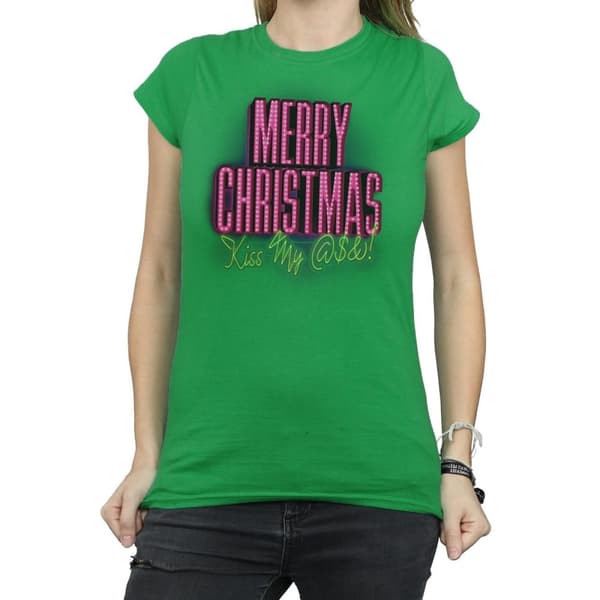 National Lampoon´s Christmas Vacation Womens/Ladies Kiss My Ass Cotton T-Shirt