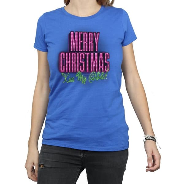 National Lampoon´s Christmas Vacation Womens/Ladies Kiss My Ass Cotton T-Shirt