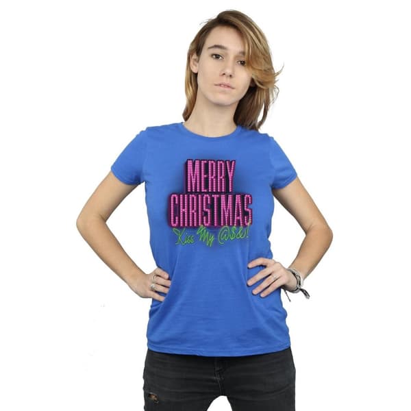 National Lampoon´s Christmas Vacation Womens/Ladies Kiss My Ass Cotton T-Shirt