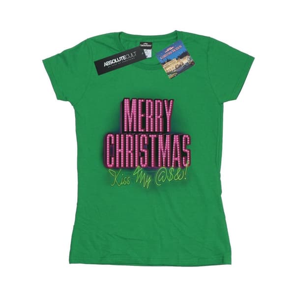 National Lampoon´s Christmas Vacation Womens/Ladies Kiss My Ass Cotton T-Shirt