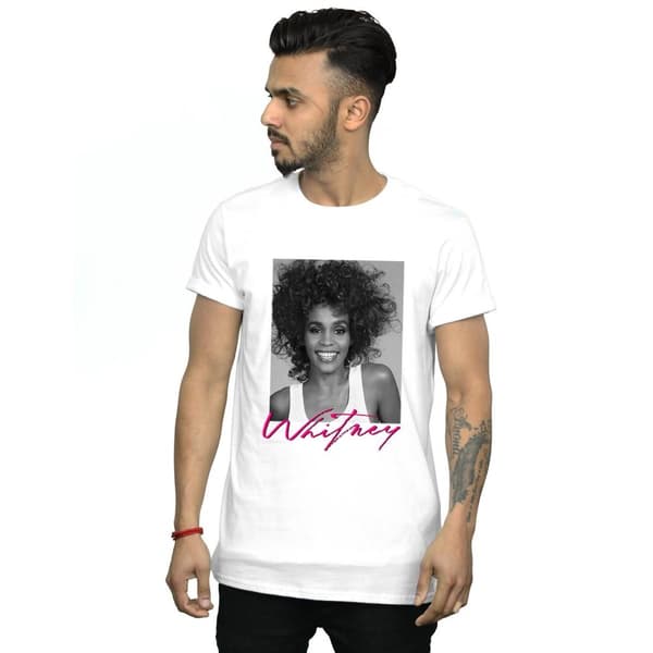 Whitney Houston Mens Smile Photograph T-Shirt
