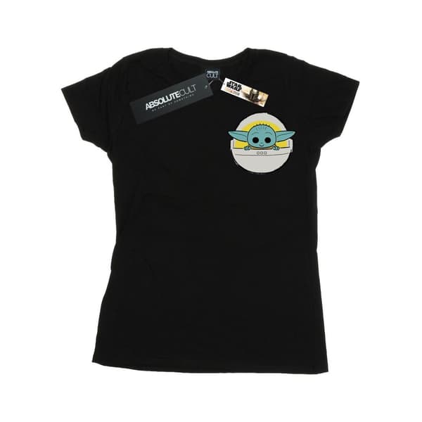 Star Wars The Mandalorian - dam/dam The Child Basket Bröst T-shirt med tryck i bomull