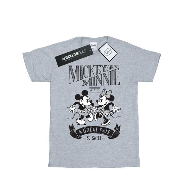 Disney Mens Mickey And Minnie Mouse Great Pair T-Shirt
