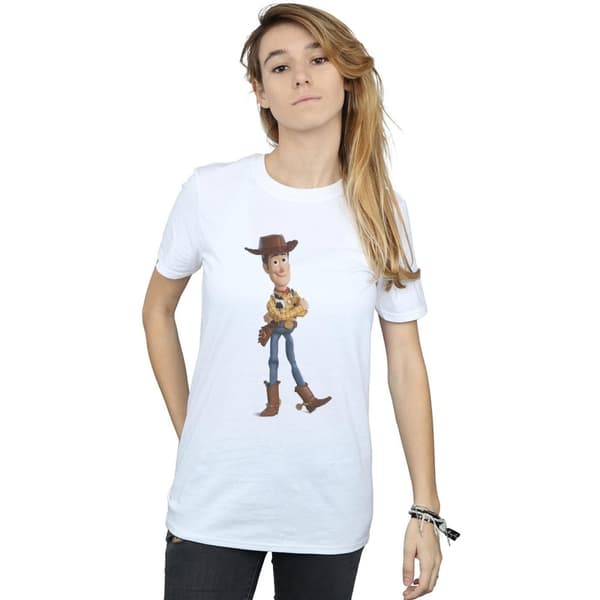 Disney Dam/Tjej Toy Story 4 Sherrif Woody Boyfriend T-shirt i bomull
