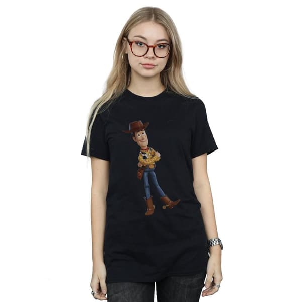Disney Dam/Tjej Toy Story 4 Sherrif Woody Boyfriend T-shirt i bomull