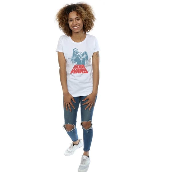 Star Wars Han Solo Chewie Duet - bomulls-T-shirt för damer/kvinnor