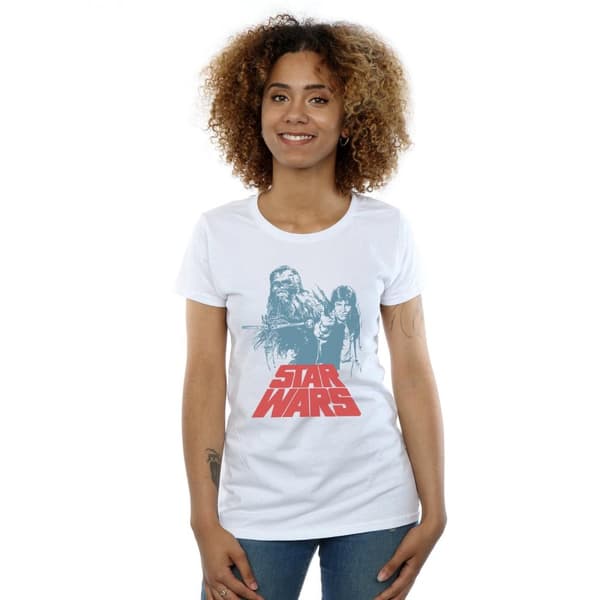 Star Wars Han Solo Chewie Duet - bomulls-T-shirt för damer/kvinnor