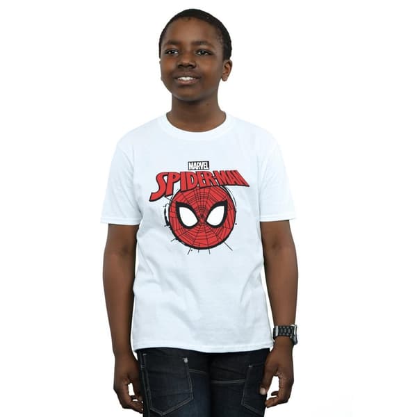 Marvel Boys Spider-Man Logo Head T-Shirt