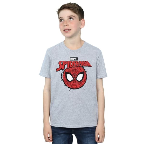 Marvel Boys Spider-Man Logo Head T-Shirt