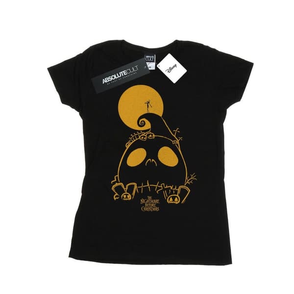 Disney Dam/kvinnor Nightmare Before Christmas Jack Skellington Cemetary - T-shirt i bomull