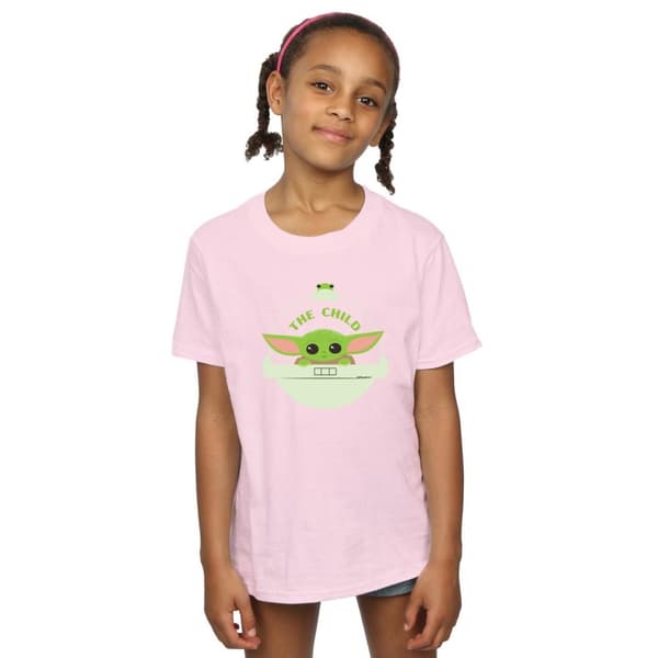 Star Wars Girls The Mandalorian The Child And Frog Cotton T-Shirt