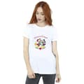 Miniatyrbillede 1 af 2: Disney Womens/Ladies Mickey Mouse Mickey Minnie Christmas Cotton Boyfriend T-Shirt