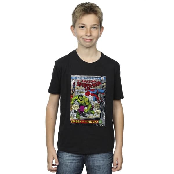 Marvel Pojkar Spider-Man VS Hulk Cover T-shirt