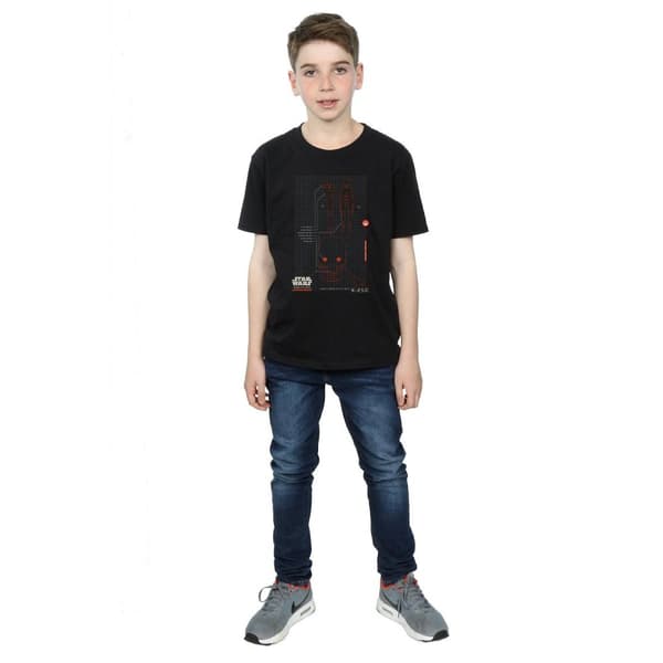 Star Wars Boys Rogue One K-2SO Schematic T-Shirt