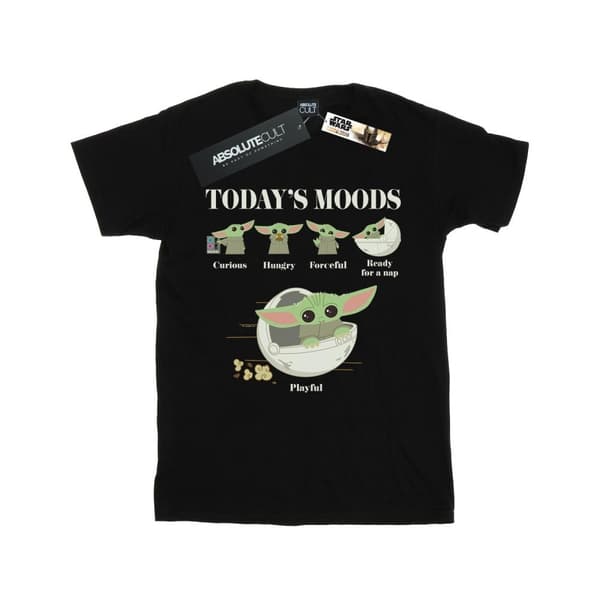 Star Wars Womens/Ladies The Mandalorian The Child Moods Cotton Boyfriend T-Shirt