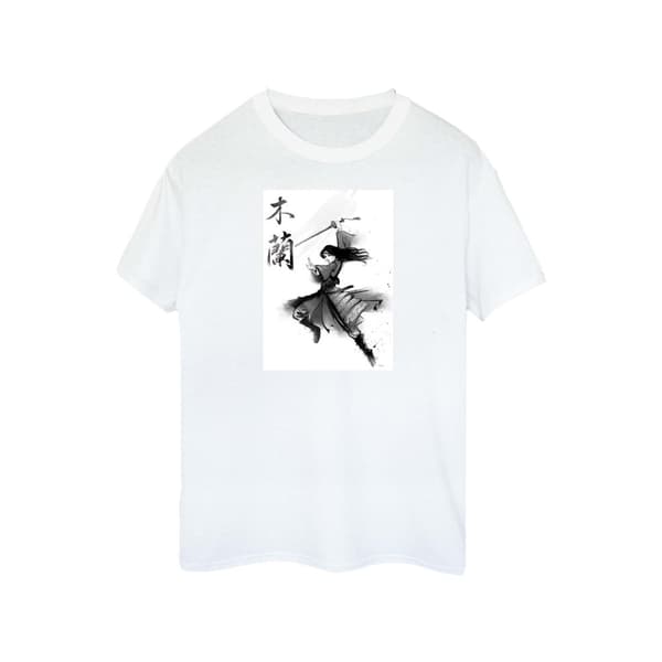 Disney Womens/Ladies Mulan Movie Sword Jump Cotton T-Shirt