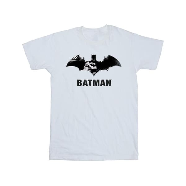 DC Comics T-shirt i bomull med Batman Black Stare-logotyp för flickor