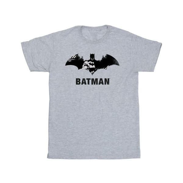 DC Comics T-shirt i bomull med Batman Black Stare-logotyp för flickor