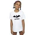 Miniatyrbild 2 av 3: DC Comics T-shirt i bomull med Batman Black Stare-logotyp för flickor