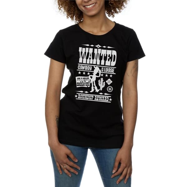 Disney Womens/Ladies Toy Story Wanted Poster Cotton T-Shirt
