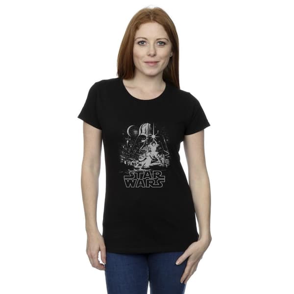 Star Wars Womens/Ladies New Hope Poster Cotton T-Shirt