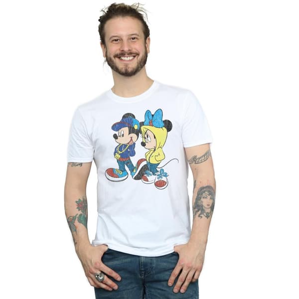 Disney Mens Mickey And Minnie Mouse Pose T-Shirt