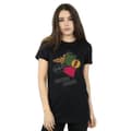 Miniatyrbild 2 av 3: DC Comics Dam/Tjej Justice League Spray Logos Boyfriend T-shirt i bomull