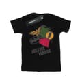 Miniatyrbild 1 av 3: DC Comics Dam/Tjej Justice League Spray Logos Boyfriend T-shirt i bomull