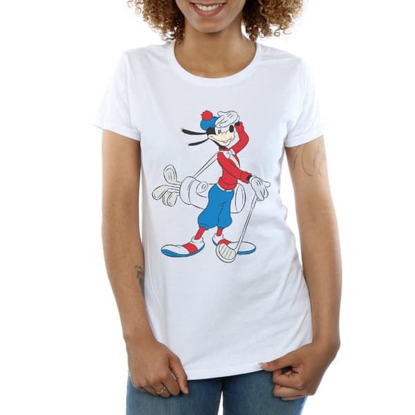 Disney Womens/Ladies Goofy Golf Cotton T-Shirt