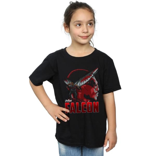 Marvel Girls Avengers Infinity War Falcon Character Cotton T-Shirt