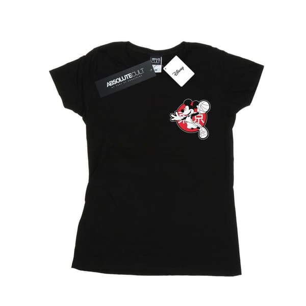 Disney Dam/Tjej Musse Pigg Dunking T-shirt i bomull Black XXL