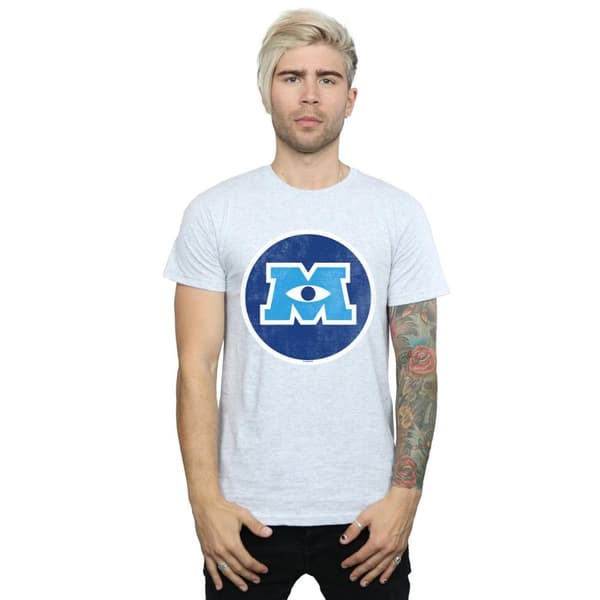Disney Mens Monsters University Monster Emblem T-Shirt