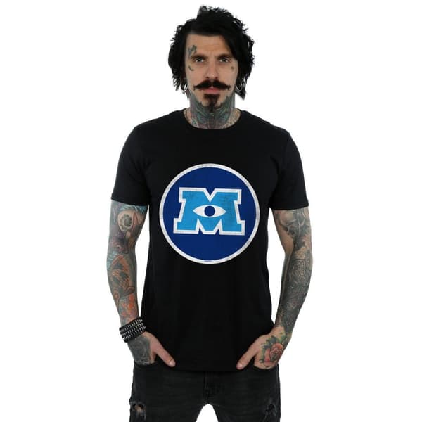 Disney Mens Monsters University Monster Emblem T-Shirt
