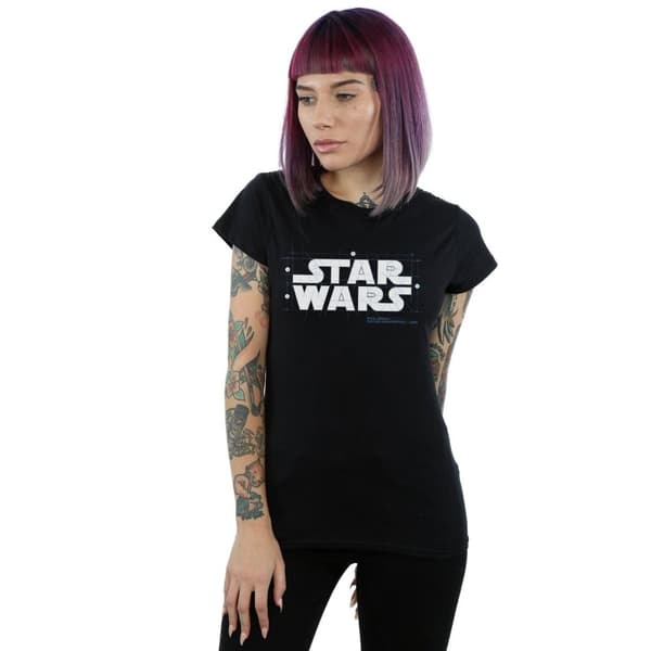 Star Wars Dam/Tjej Final Design Logo Bomulls-T-shirt