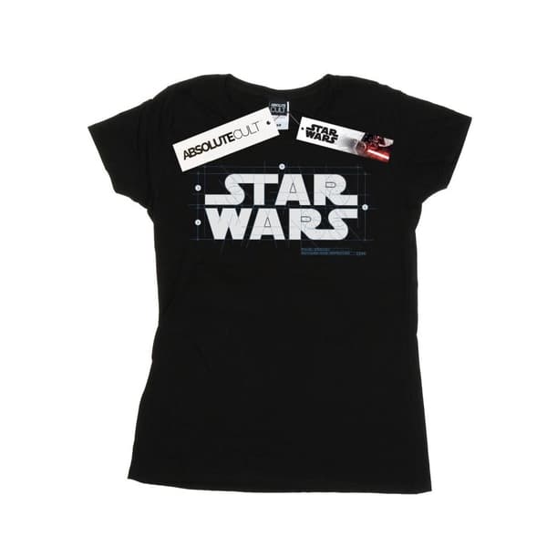 Star Wars Dam/Tjej Final Design Logo Bomulls-T-shirt