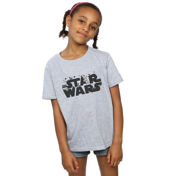 Star Wars Girls Minimalist Logo Cotton T-Shirt