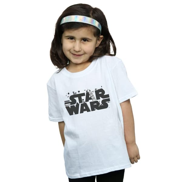 Star Wars Girls Minimalist Logo Cotton T-Shirt