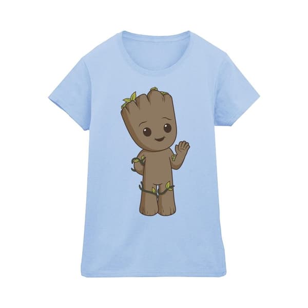 Marvel Dam/Tjej I Am Groot Söt Groot Bomulls-T-shirt