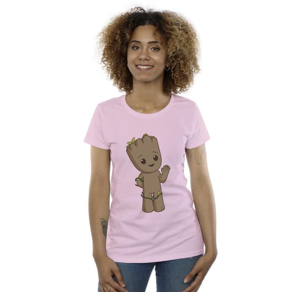 Marvel Dam/Tjej I Am Groot Söt Groot Bomulls-T-shirt