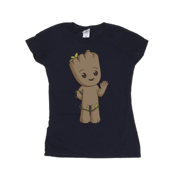 Marvel Dam/Tjej I Am Groot Söt Groot Bomulls-T-shirt