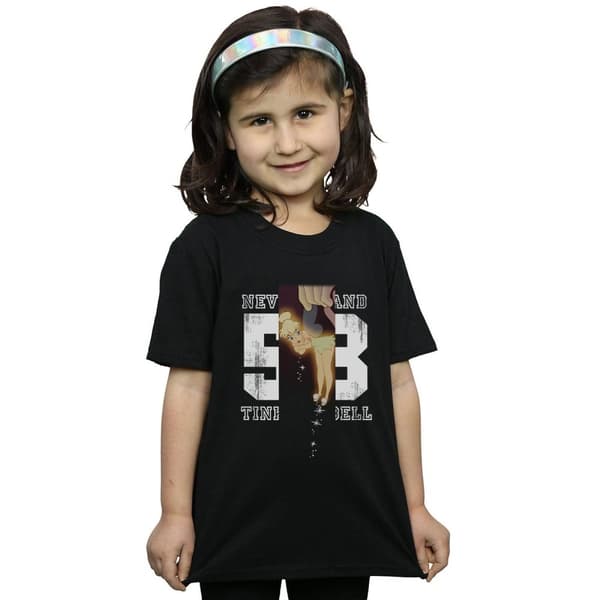 Disney T-shirt i bomull för flickor Tinker Bell Neverland 53