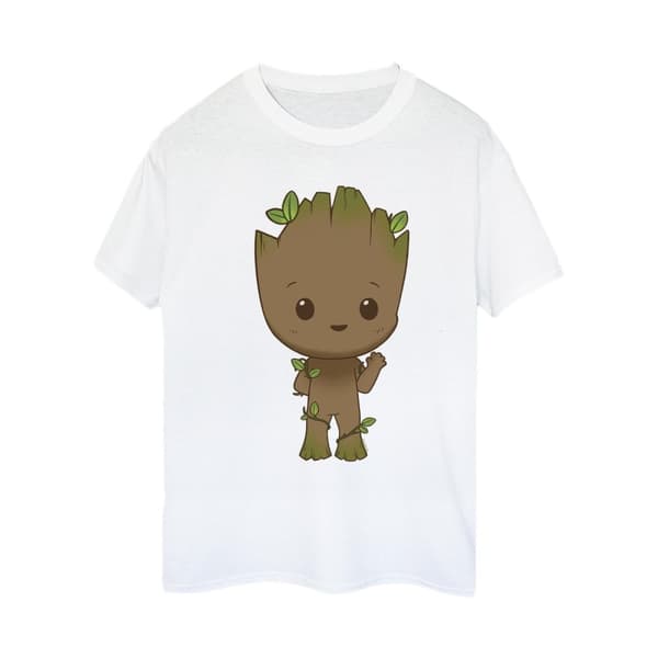 Marvel Dam / Dam I Am Groot Chibi Wave Pose Boyfriend T-shirt i bomull