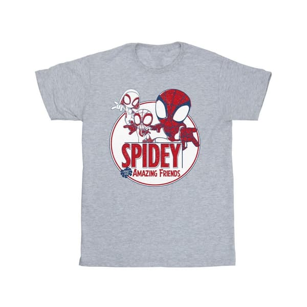 Marvel Mens Spidey And His Amazing Friends Circle T-shirt