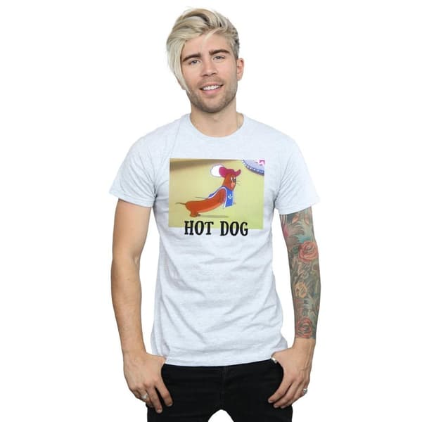 Tom And Jerry Hot Dog T-shirt til mænd