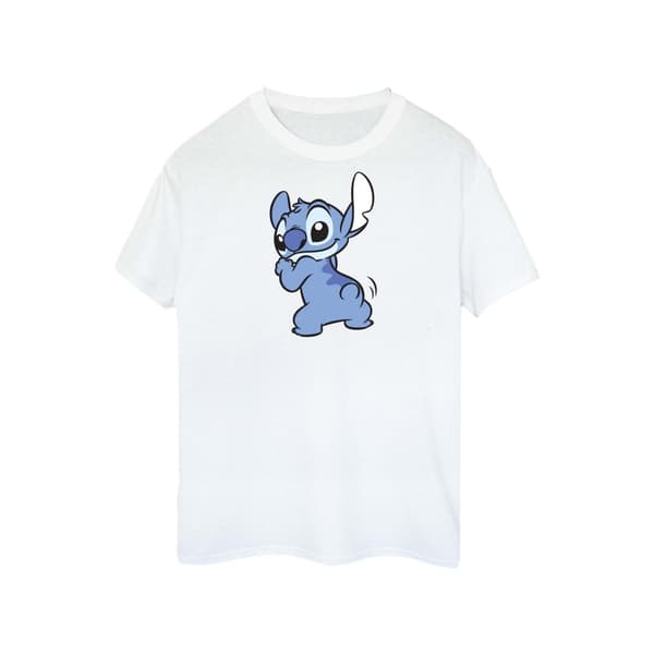 Disney Womens/Ladies Lilo And Stitch Stitch Backside Breast Print Cotton Boyfriend T-Shirt