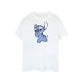 Miniatyrbillede 1 af 3: Disney Womens/Ladies Lilo And Stitch Stitch Backside Breast Print Cotton Boyfriend T-Shirt