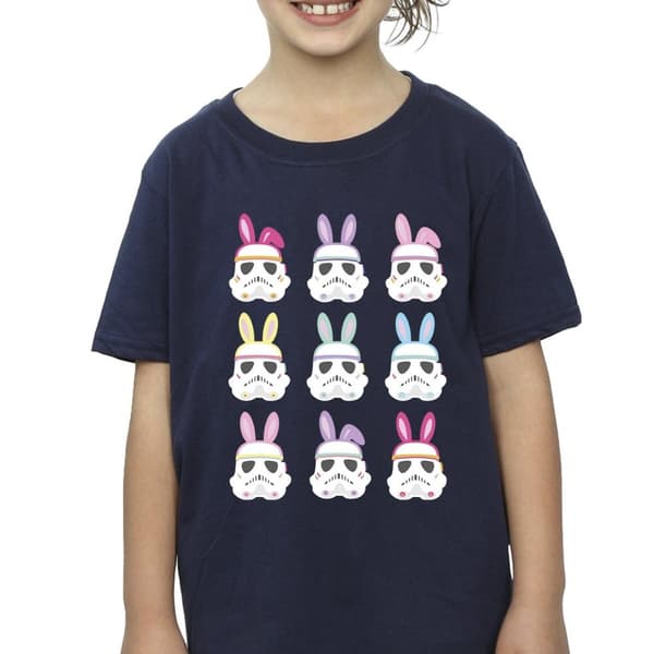 Star Wars Girls Stormtrooper Easter Bunnies Cotton T-Shirt