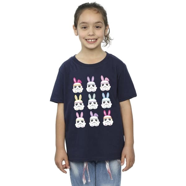 Star Wars Girls Stormtrooper Easter Bunnies Cotton T-Shirt